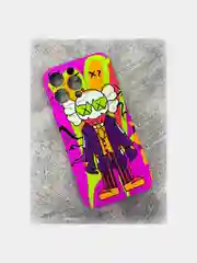 Бирюзовый чехол KAWS для iPhone 14
