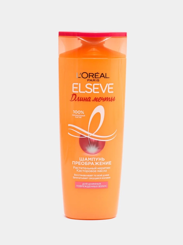 LOreal Paris Шампунь Преображение "Elseve, Длина Мечты", для длинных поврежденных волос