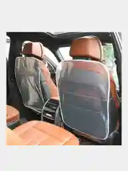 Серый защитный чехол на сиденье автомобиля  в комплекте 2 шт / Защитная накидка в комплекте 2 шт