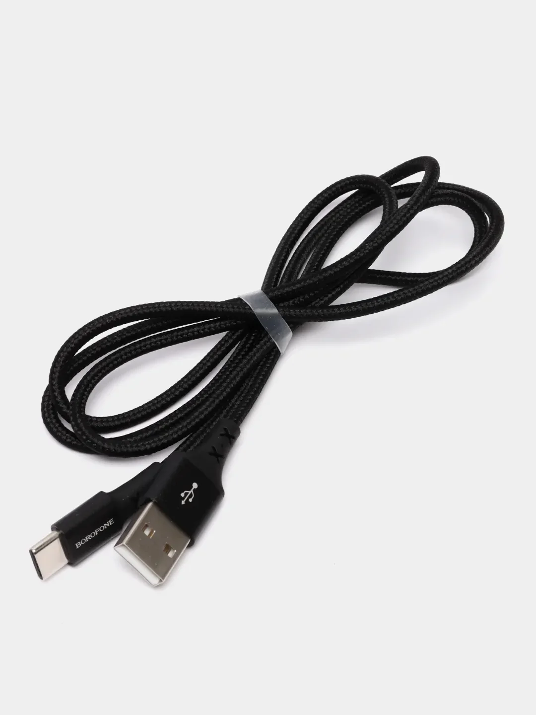 Черный кабель зарядный Borofone BX20 (1m, Micro-USB/Type-C/Lightning) для Android и Apple iPhone