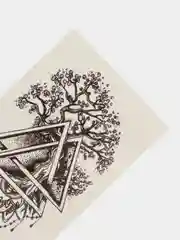 Серебряный переводные тату/ Тату для тела / Временные тату / Временные татуировк