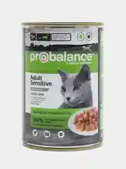 Корм влажный Probalance "Sensitive", для кошек с чувствительным пищеварением, 415 г