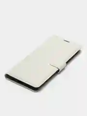 Белый чехол-книжка для Samsung A71 5G с магнитной застежкой