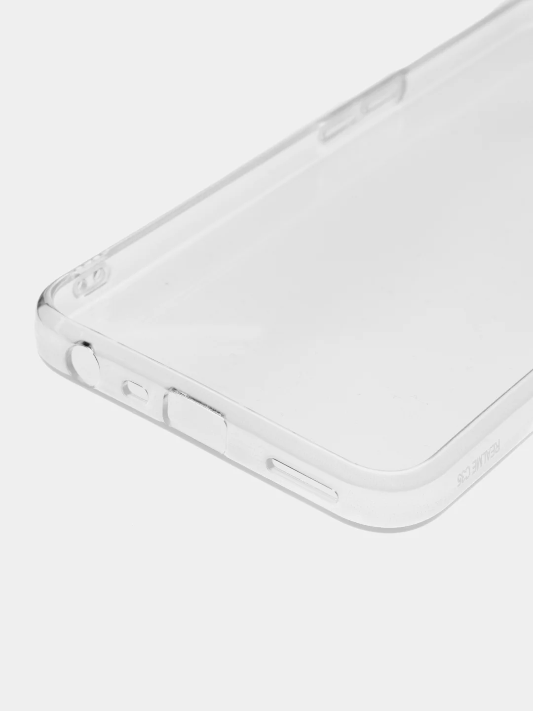 Прозрачный чехол для Realme C35 с защитой камеры, силикон, 1.5 мм