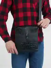 Черный сумка мужская через плечо