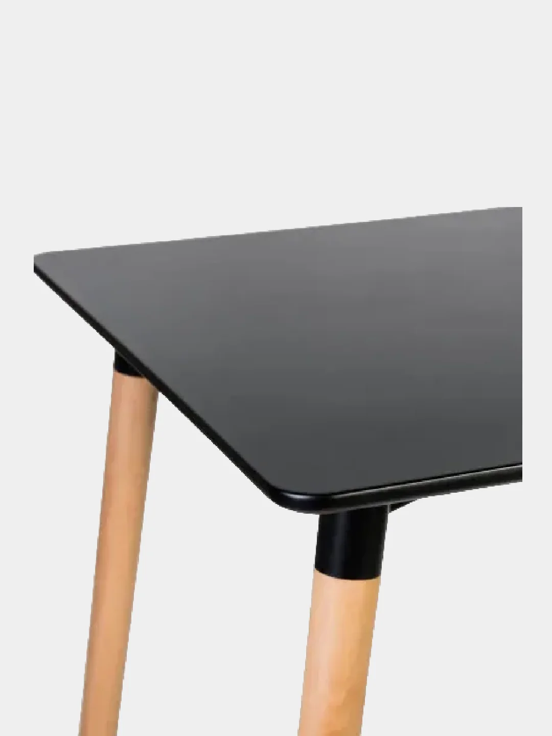 Стол в стиле минимализм Eames, квадратный, черный
