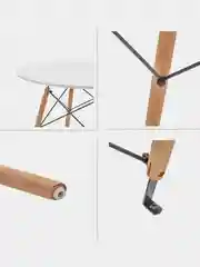 Белый стол Eames, в стиле минимализм, деревянный