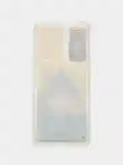 Золотой чехол Xiaomi Redmi Note 10 Pro переливающийся жидкий с блестками и защитой камеры