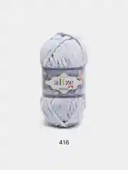 Ледяной пряжа плюшевая Alize Velluto, 100% микрополиэстер, 100г, 68м, плюшевая, велюровая веллюто