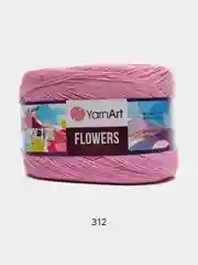 Розовый пряжа YarnArt Flowers 55% Хлопок 45% Полиакрил 250г 1000м, 1 моток
