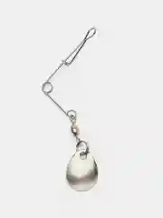 Серебряный искуственная рыболовная приманка, блесна  1,1 г, 5 штук