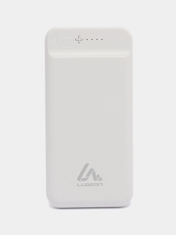 Внешний аккумулятор LuazON PB-29, Li-Pol, 10000 мАч, 2 USB, Type-C, micro USB, 2.1 A/1 A