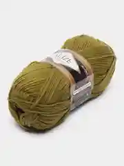 Приглушённый хаки пряжа Alize Lanagold, комплект 2 штуки, 3 штуки, 49% шерсть, 51% акрил, 100 г, 240 м,Ч1