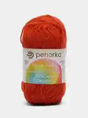 Кораллово-розовый пряжа Пехорка "Детская новинка", 5 штук, 100% Акрил, 50 г, 200 м