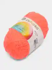 Коралловый меланж пряжа Пехорка "Детская новинка", 5 штук, 100% Акрил, 50 г, 200 м