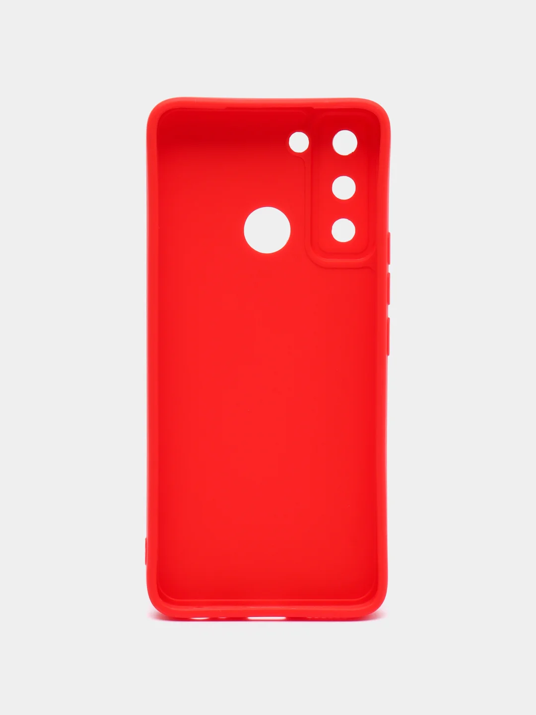 Красный чехол на TECNO POP 5 LTE, силиконовый, цветной, матовый