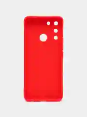 Красный чехол на TECNO POP 5 LTE, силиконовый, цветной, матовый