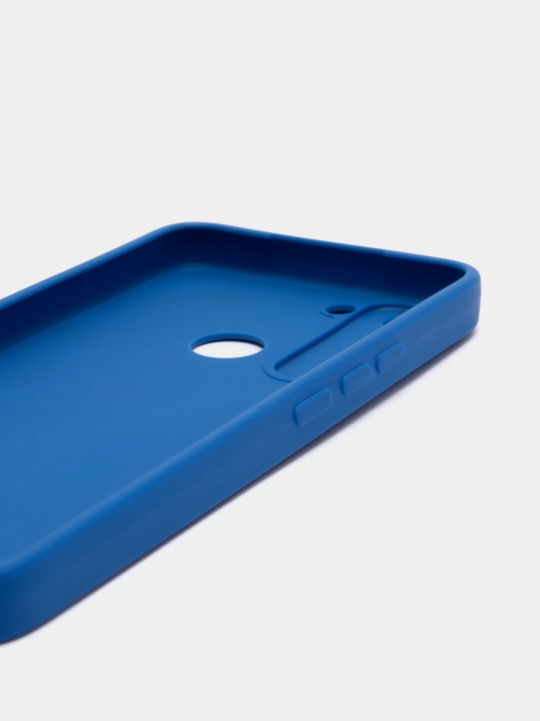 Синий чехол на TECNO POP 5 LTE, силиконовый, цветной, матовый