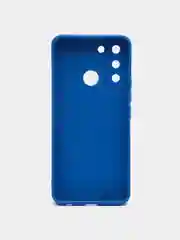 Синий чехол на TECNO POP 5 LTE, силиконовый, цветной, матовый