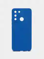 Синий чехол на TECNO POP 5 LTE, силиконовый, цветной, матовый