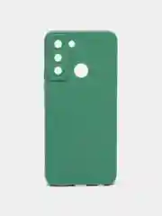 Зеленый чехол на TECNO POP 5 LTE, силиконовый, цветной, матовый