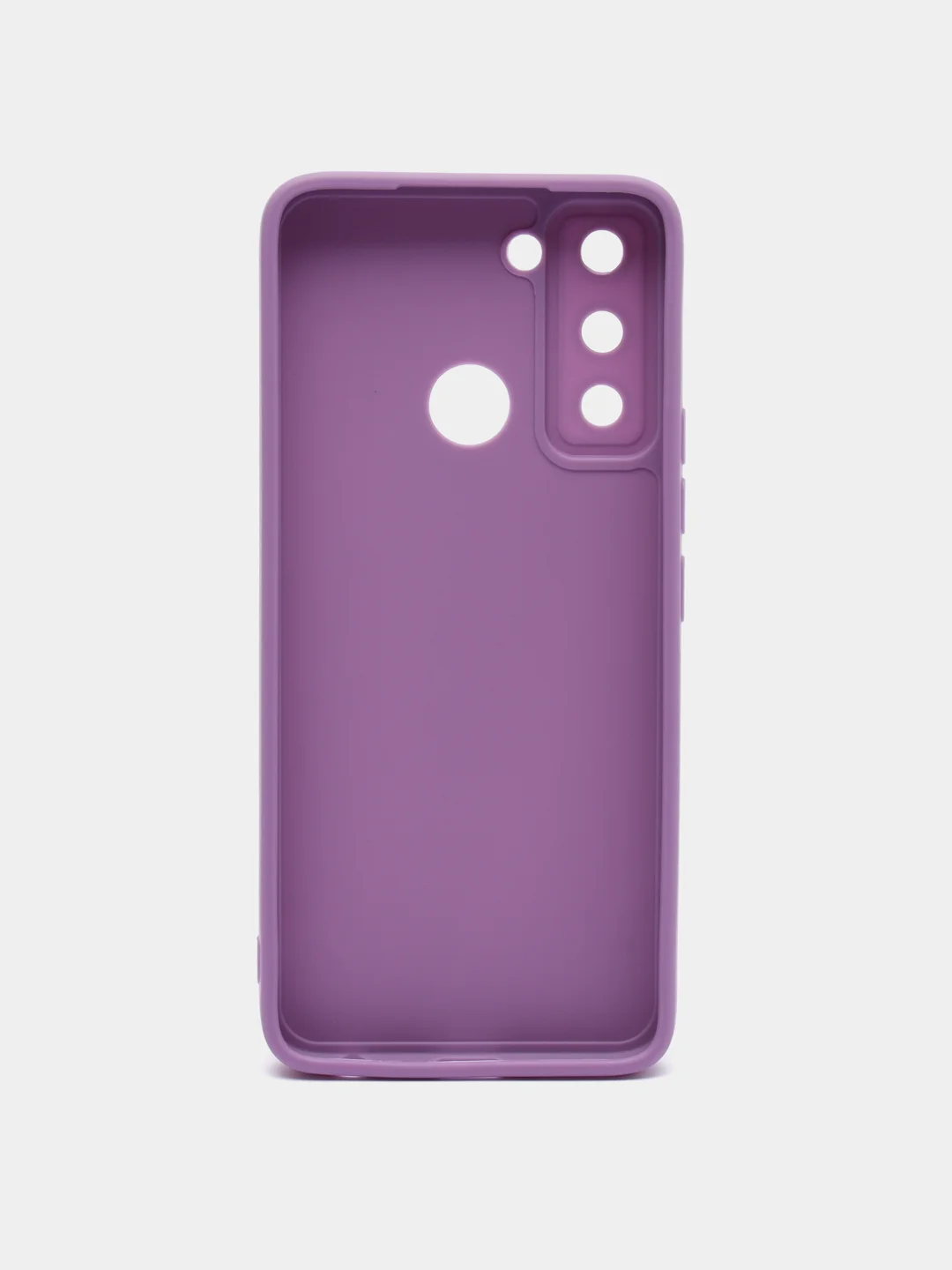 Сиреневый чехол на TECNO POP 5 LTE, силиконовый, цветной, матовый