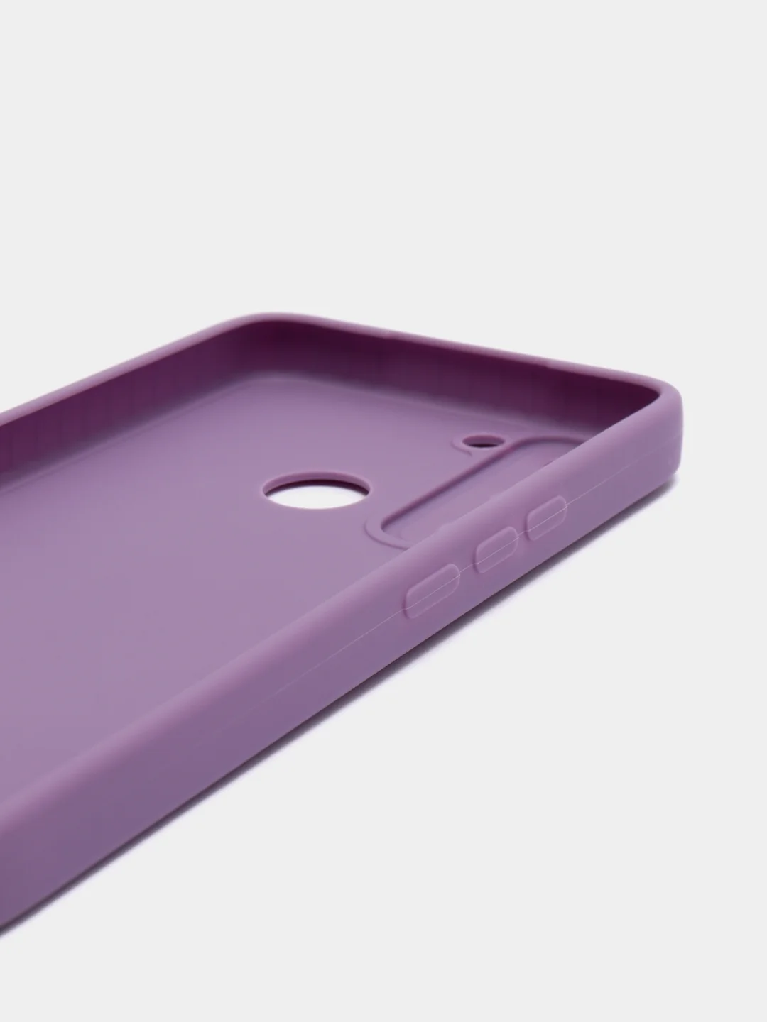 Сиреневый чехол на TECNO POP 5 LTE, силиконовый, цветной, матовый