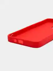Красный чехол на TECNO Spark 6 Go, силиконовый, с защитой камеры