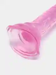 Розовый фаллоимитатор силиконовый, член, пенис резиновый