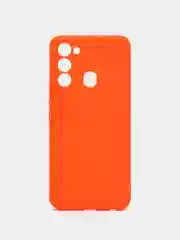 Оранжевый чехол Tecno Spark Go 2022 Spark 8C Техно Спарк Го 2022 Спарк 8С силиконовый прозрачный