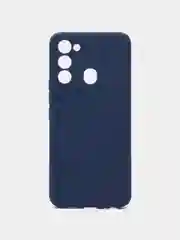 Синий чехол Tecno Spark Go 2022 Spark 8C Техно Спарк Го 2022 Спарк 8С силиконовый прозрачный