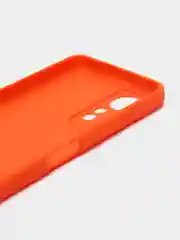 Оранжевый силиконовый чехол для Infinix HOT 11S NFC (Инфиникс Хот 11С НФС), прозрачный