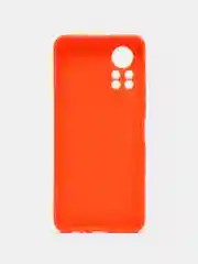 Оранжевый силиконовый чехол для Infinix HOT 11S NFC (Инфиникс Хот 11С НФС), прозрачный