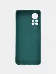 Зеленый силиконовый чехол для Infinix HOT 11S NFC (Инфиникс Хот 11С НФС), прозрачный
