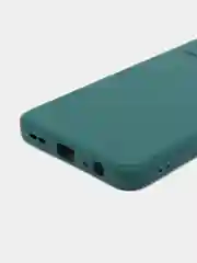 Зеленый силиконовый чехол для Infinix HOT 11S NFC (Инфиникс Хот 11С НФС), прозрачный