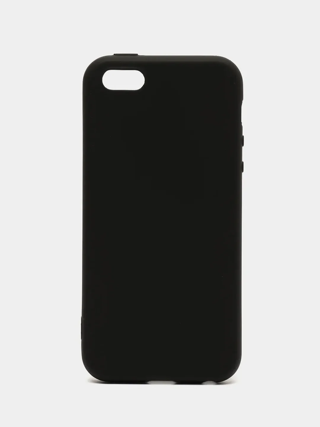 Чехол iPhone 5 / 5s / SE 2016 черный силиконовый