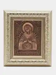 Семистрельная икона Божьей Матери, 11 x 13 см