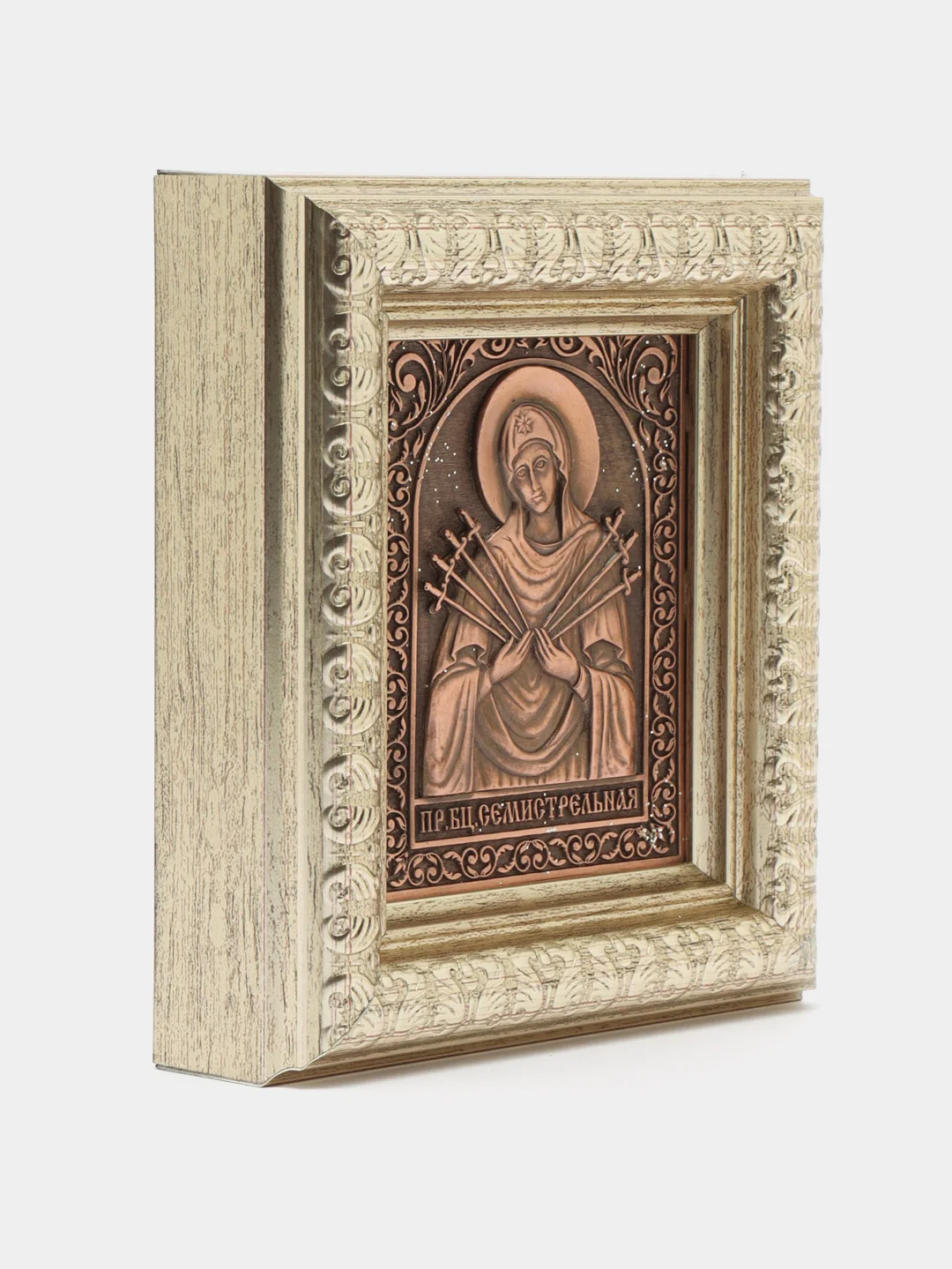 Семистрельная икона Божьей Матери, 11 x 13 см
