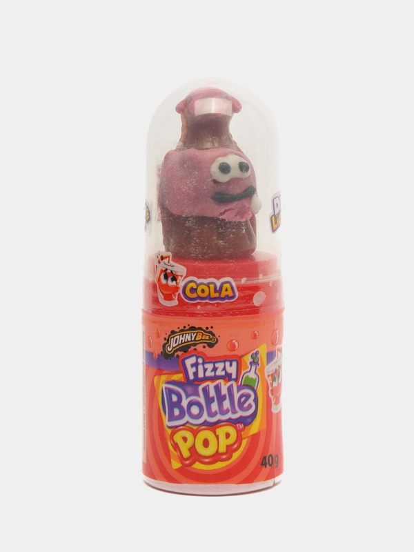 Леденцы с кислой пудрой Johny Bee Dip-n-Lick Fizzy Bottle Pop, кола, 40 грамм