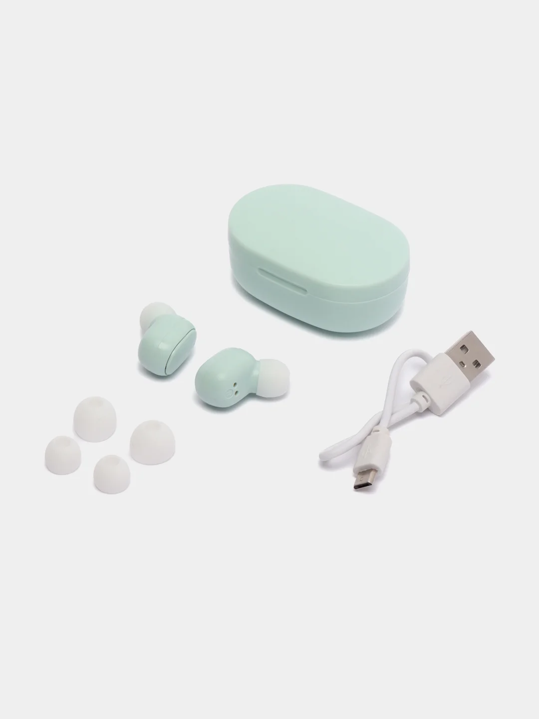 Мятный беспроводные наушники TWS A6S MiPods, Bluetooth 5.1