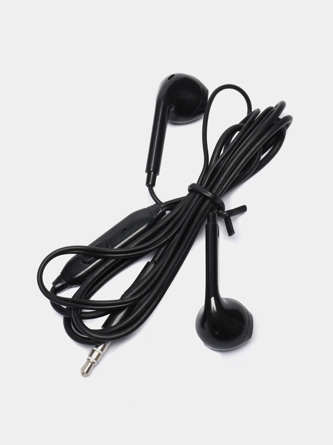 Черный наушники проводные EarPhones, с микрофоном, 3.5 мм, разные цвета