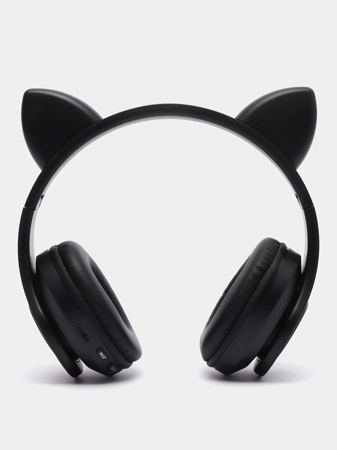 Черный детские беспроводные наушники "Cat Ear", c кошачьими светящимися ушками