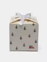 Белый новогодняя коробка квадратная