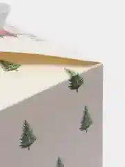 Белый новогодняя коробка квадратная