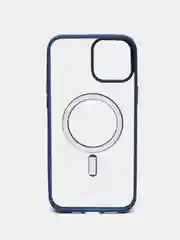 Синий чехол MagSafe для iPhone 11, 12, 13, 14, 15, Pro, Pro Max, Plus, mini, айфон, магсейф