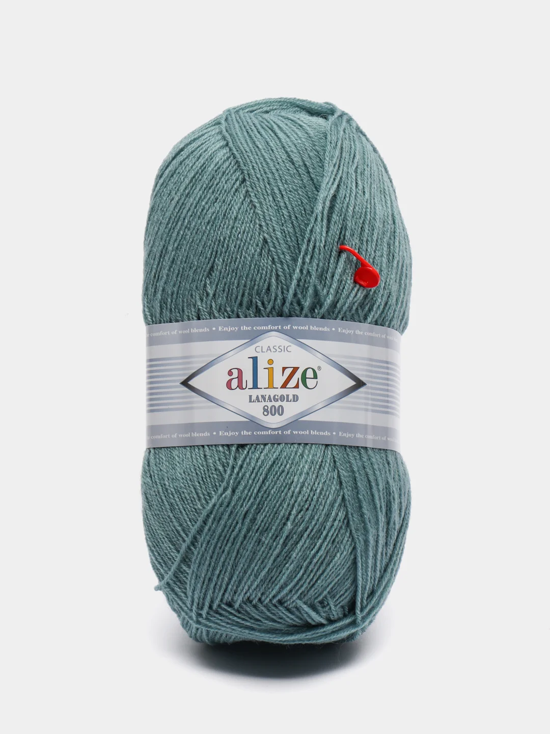 Морской пряжа Alize Lanagold 800 Акрил 51% Шерсть 49% 100г 800м