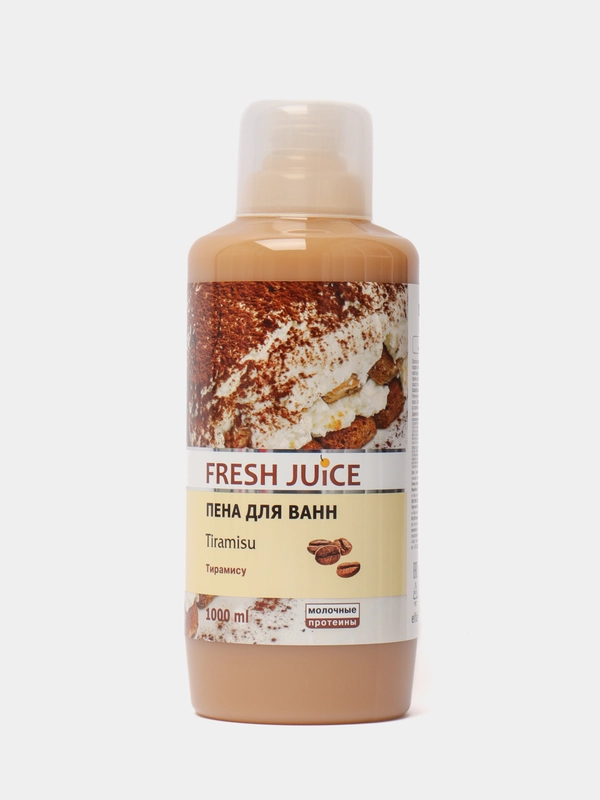 Fresh Juice Пена для ванн Тирамису c молочными Протеинами, 1 л