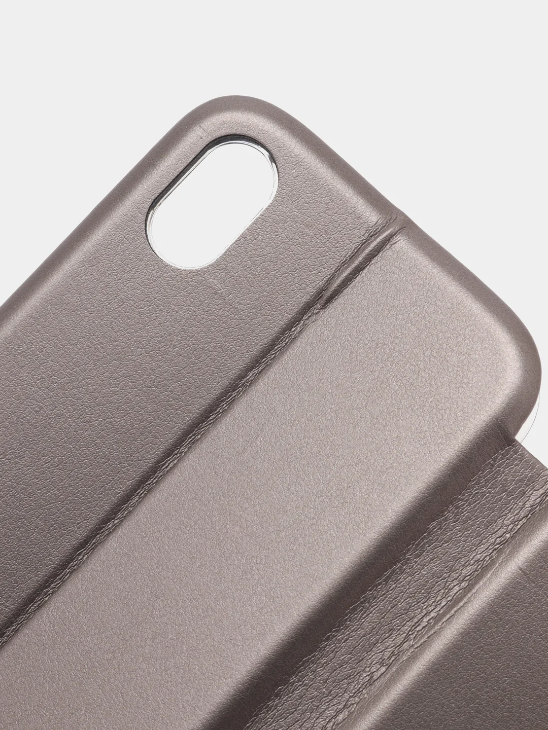 Серый чехол книжка iPhone XR