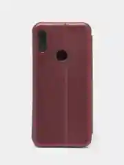 Бордовый чехол-книжка Honor 8A / Huawei Y6 (2019)