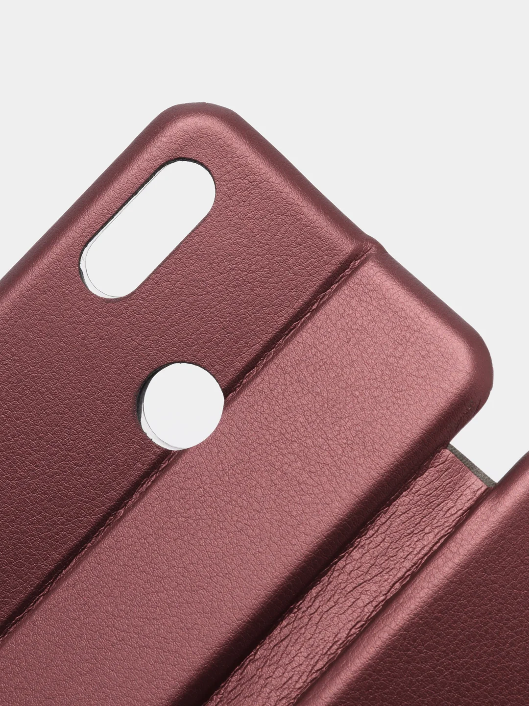 Бордовый чехол-книжка Honor 8A / Huawei Y6 (2019)